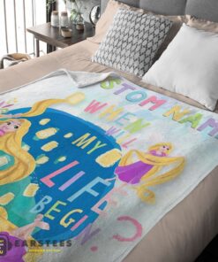 Good Disney Long Hair Princess Rapunzel Princess Blanket Fleece Customized Blanket - Image 2