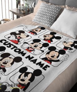 Good Disney Mickey And Friends Mickey Mouse Moods Blanket – Customize Blanket - Image 2