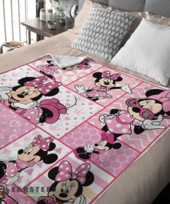 Good Disney Minnie Mouse And Friends Minnie Mouse Moods Blanket – Customize Blanket - Image 2