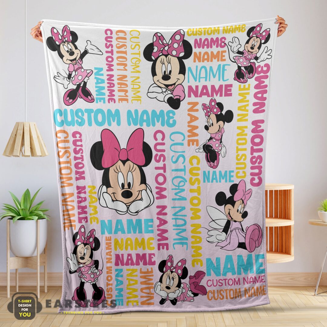 good-disney-minnie-mouse-blanket-fleece-customized-blanket-mk-01 Good Disney Minnie Mouse Blanket Fleece Customized Blanket