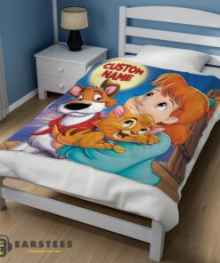 Good Disney Oliver & Company Jenny Foxworth Oliver Dodger Blanket Fleece Customized Blanket - Image 3