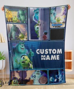 Good Disney Pixar Mike & Sulley Monsters Inc Blanket Fleece Customized Blanket