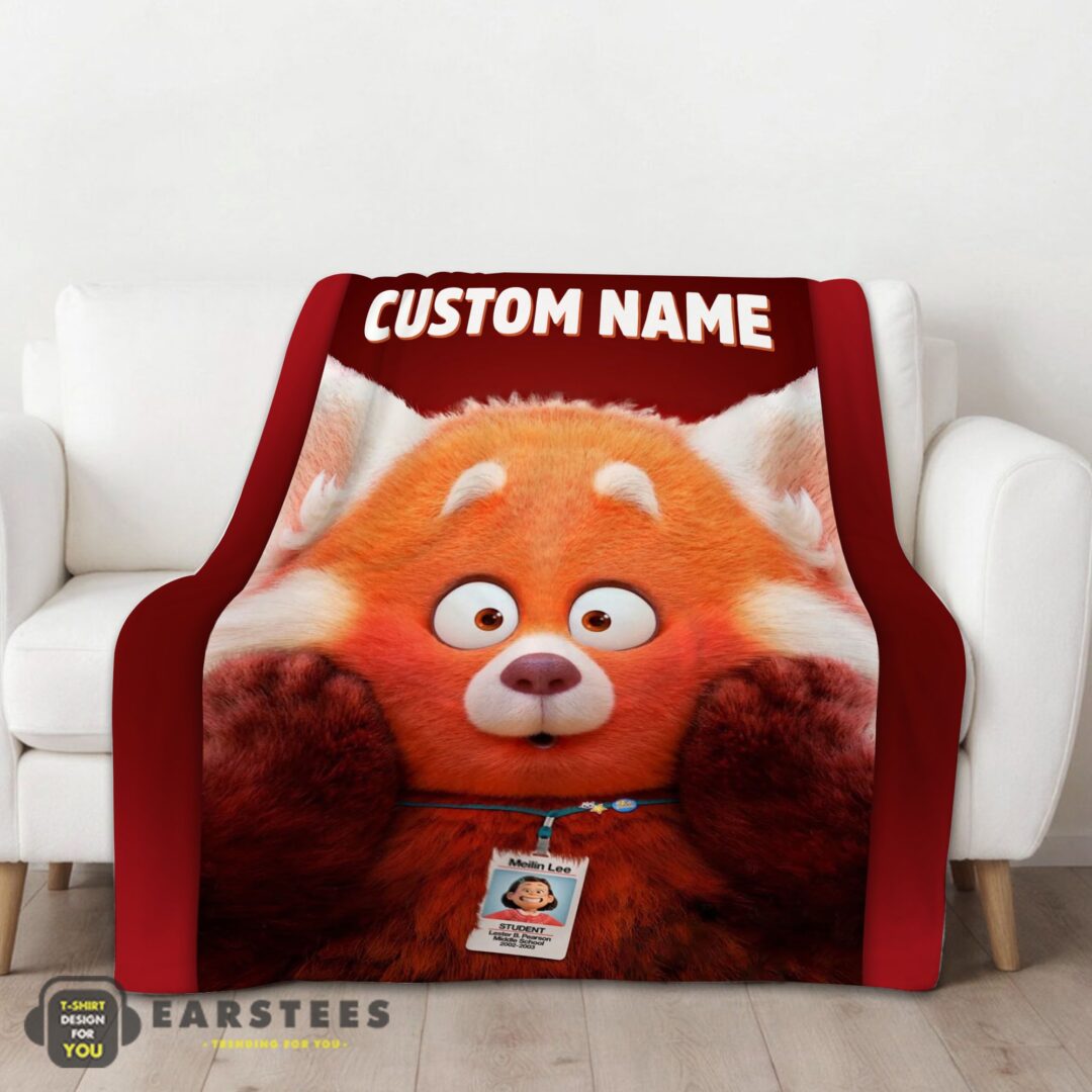 good-disney-pixar-turning-red-blanket-fleece-customized-blanket-mk-01 Good Disney Pixar Turning Red Blanket Fleece Customized Blanket - Image 2