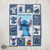 Good Disney Playful Stitch Collage Blanket Fleece Customized Blanket