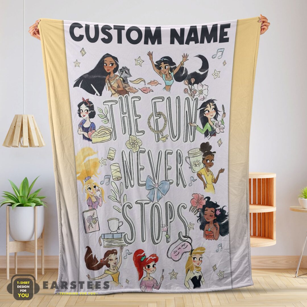good-disney-princess-the-fun-never-stops-blanket-fleece-customized-blanket-mk-01-1 Good Disney Princess The Fun Never Stops Blanket Fleece Customized Blanket