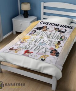 Good Disney Princess The Fun Never Stops Blanket Fleece Customized Blanket - Image 3