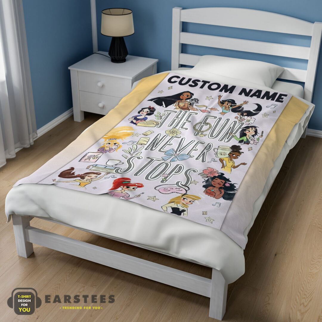 good-disney-princess-the-fun-never-stops-blanket-fleece-customized-blanket-mk-02 Good Disney Princess The Fun Never Stops Blanket Fleece Customized Blanket - Image 3