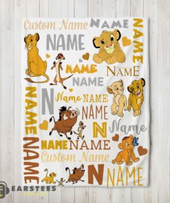 Good Disney Simba Timon Pumbaa The Lion King Blanket Fleece Customized Blanket