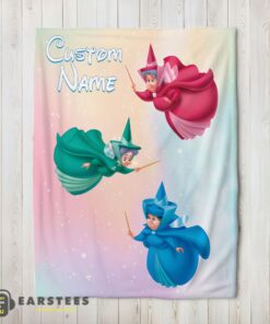 Good Disney Sleeping Beauty Three Good Fairies Blanket Fleece Customized Blanket