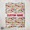 Good Disney Snack Club Food Pattern Blanket Fleece Customized Blanket