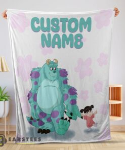 Good Disney Sulley & Boo Monsters Inc Blanket Fleece Customized Blanket
