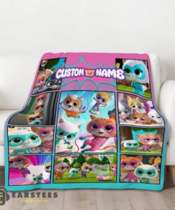 Good Disney SuperKitties Paw Power Squad Collage Blanket Fleece Customized Blanket - Image 2