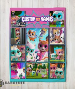 Good Disney SuperKitties Paw Power Squad Collage Blanket Fleece Customized Blanket
