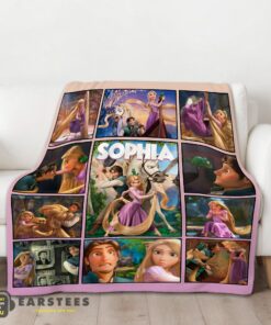 Good Disney Tangled Collage Blanket Fleece Customized Blanket - Image 2