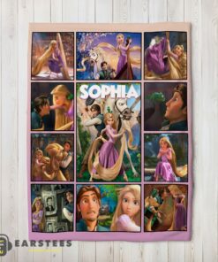 Good Disney Tangled Collage Blanket Fleece Customized Blanket
