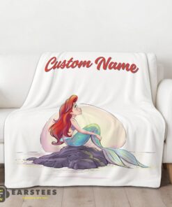 Good Disney The Little Mermaid Delicate And Painterly Blanket Fleece Customized Blanket - Image 2
