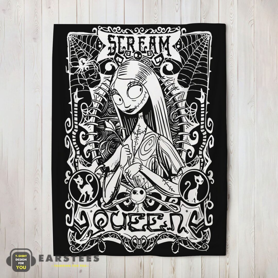 good-disney-the-nightmare-before-christmas-sally-scream-queen-blanket-fleece-customized-blanket-mk-02 Good Disney The Nightmare Before Christmas Sally Scream Queen Blanket Fleece Customized Blanket