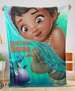 Good Disney Toddler Moana Blanket Fleece Customized Blanket