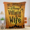Good Disney Villain Wife Halloween Blanket Cozy Funny and Unique Blanket
