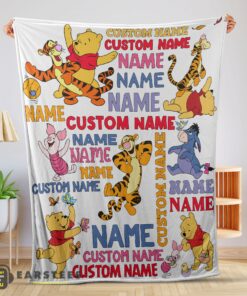 Good Cartoon Disney Winnie-the-Pooh With Friends Blanket Fleece Customized Blanket