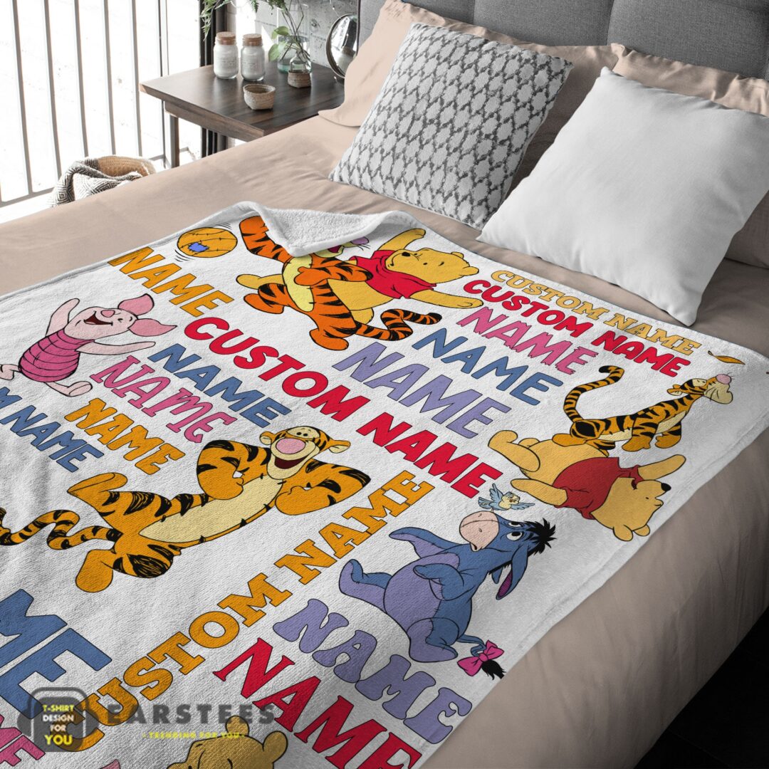 good-disney-winnie-the-pooh-with-friends-blanket-fleece-customized-blanket-mk-03 Good Cartoon Disney Winnie-the-Pooh With Friends Blanket Fleece Customized Blanket - Image 3