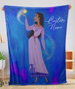 Good Disney Wish Asha Princess Blanket Fleece Customized Blanket