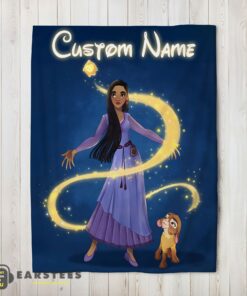 Good Disney Wish Asha Princess Star Valentino Blanket Fleece Customized Blanket
