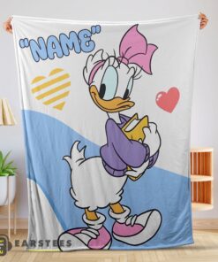 Good Donald Duck Girlfriend Daisy Blanket Fleece Customized Blanket