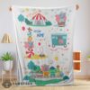 Good Dumbo Personalized Minky Blanket Circus Elephant Nursery Blanket Fleece Customized Blanket