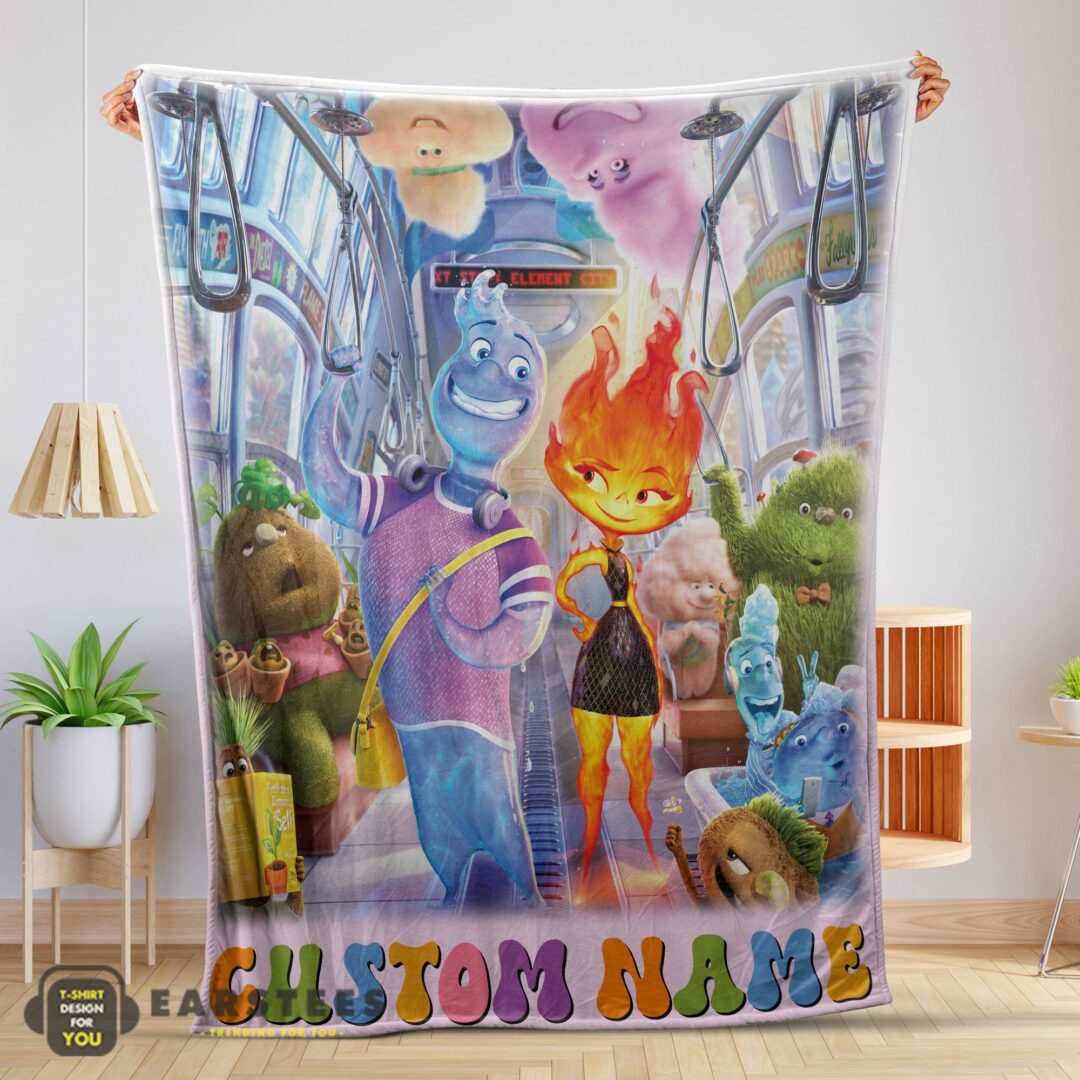 good-elemental-characters-ember-lumen-wade-with-friends-blanket-fleece-customized-blanket-mk-01-1 Good Elemental Characters Ember Lumen Wade With Friends Blanket Fleece Customized Blanket