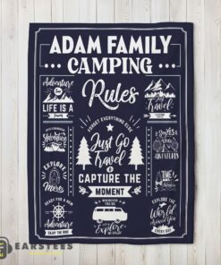 Good Family Camping Rulers Capture The Moment Blanket Fleece Customized Blanket
