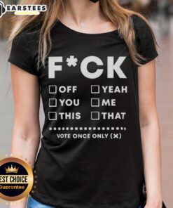 Funny adult humor ladies tee featuring the 'Good F*ck Checklist' design, perfect for playful and humorous outfits.