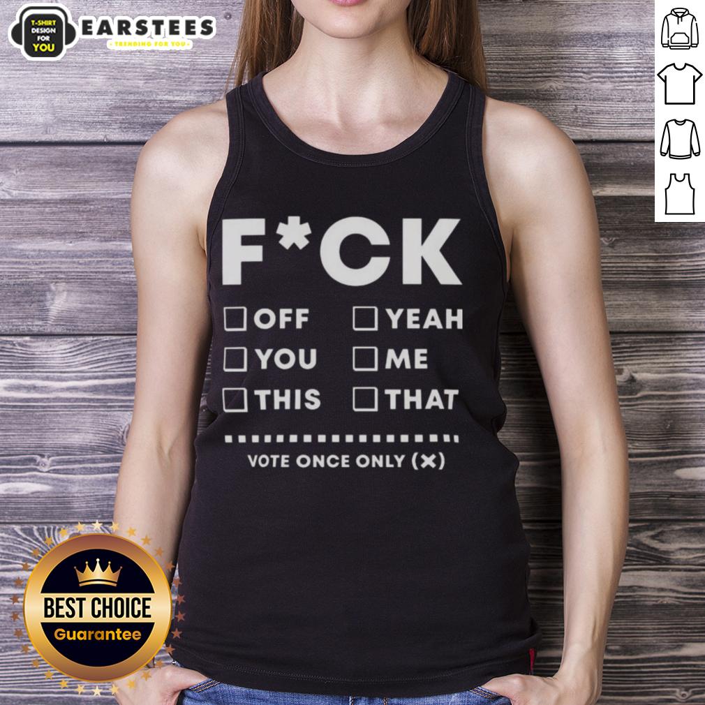 good-fck-checklist-funny-adult-humor-tank-top Funny adult humor tank top featuring the 'Good Fck Checklist' design, perfect for playful and comedic fashion.