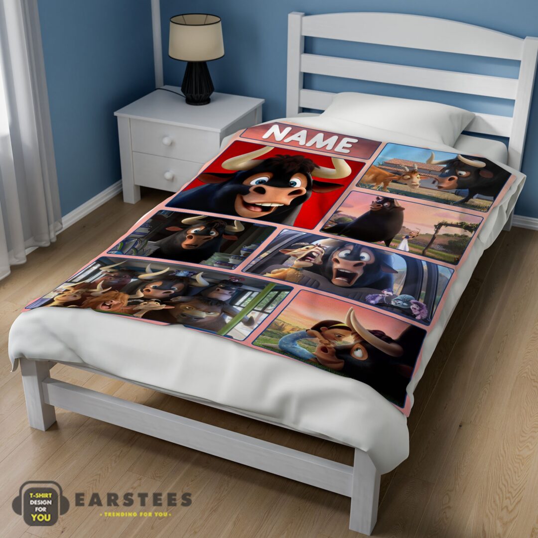 good-ferdinand-and-friends-the-gentle-bulls-journey-blanket-fleece-customized-blanket-mk-02 Good Ferdinand And Friends The Gentle Bull's Journey Blanket Fleece Customized Blanket - Image 3