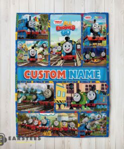 Good Good Thomas & Friends Collage Blanket Fleece Customized Blanket