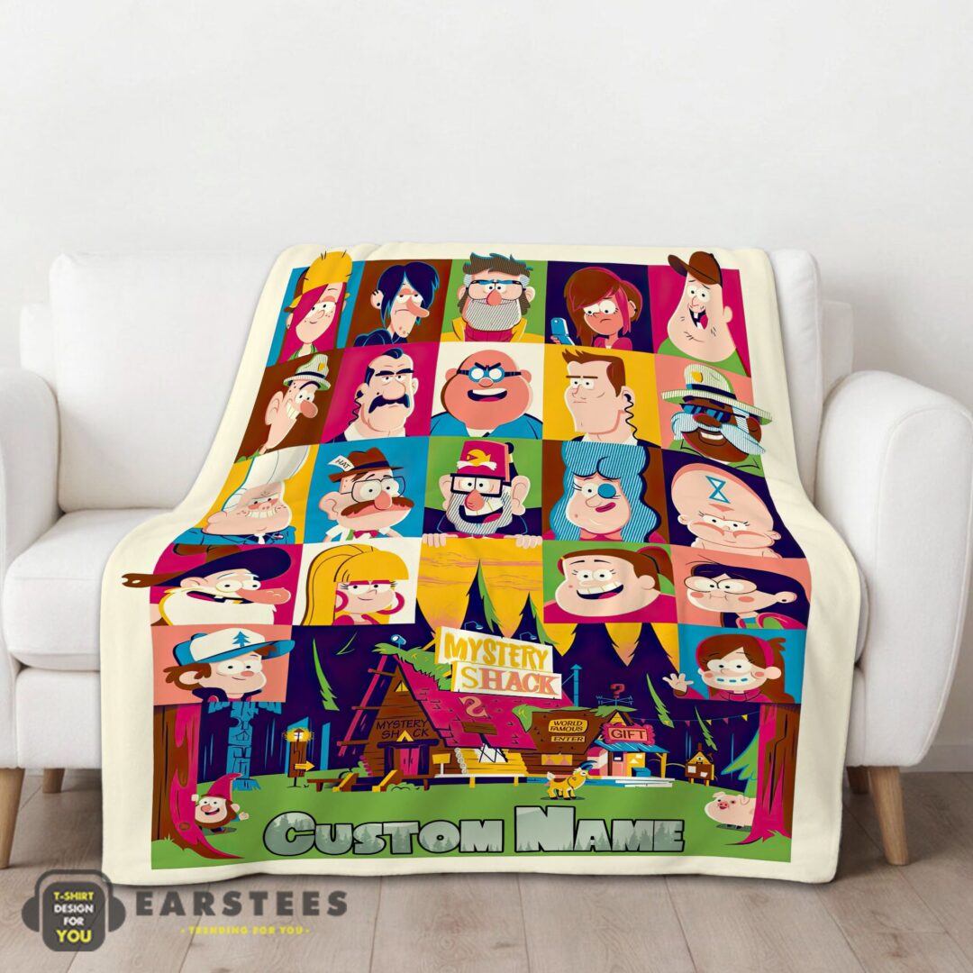 good-gravity-falls-mystery-shack-characters-collage-blanket-fleece-customized-blanket-mk-01 Good Gravity Falls Mystery Shack Characters Collage Blanket Fleece Customized Blanket - Image 2