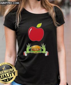Good Grinch Hands Love Applebee's Merry Christmas Ladies Tee featuring festive design and holiday spirit.