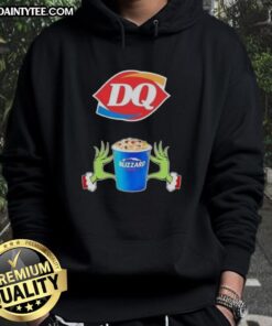 Good Grinch Hands hoodie featuring a Merry Christmas design from Dairy Queen, perfect for festive holiday wear.