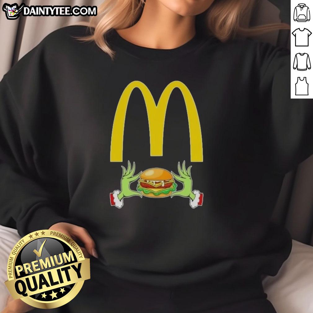 good-grinch-hands-love-mcdonalds-merry-christmas-sweatshirt Good Grinch Hands Love McDonald's Merry Christmas Sweatshirt featuring festive design and cozy style for the holidays.