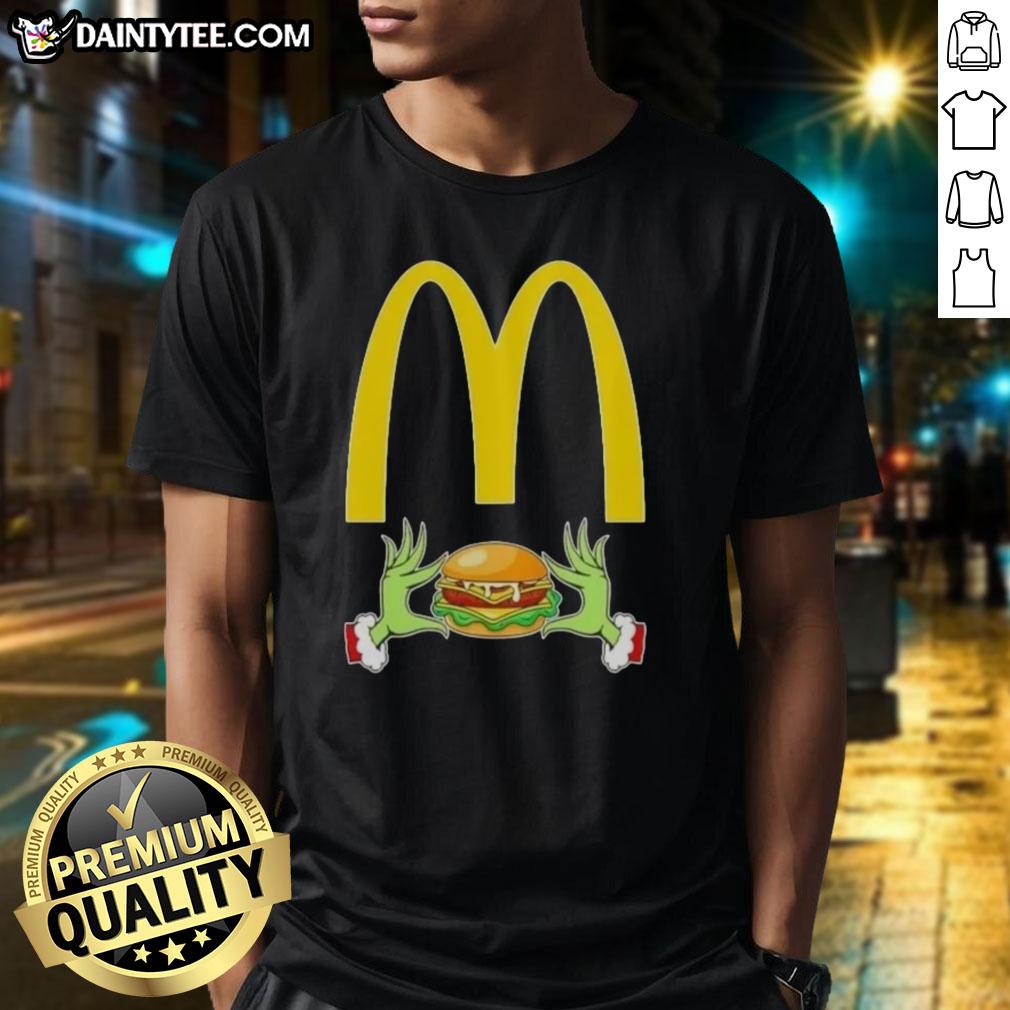 good-grinch-hands-love-mcdonalds-merry-christmas-t-shirt Good Grinch Hands Love McDonald's Merry Christmas T-Shirt featuring festive design and vibrant colors for the holiday season.