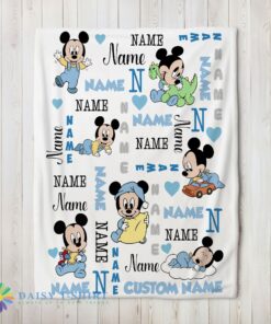 Good Happy Disney Baby Mickey’s Dreamland Blanket Fleece Customized Blanket