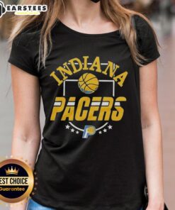 Alt Text: Good Indiana Pacers City Edition 2025 ladies tee featuring vibrant team colors and stylish design for female fans.