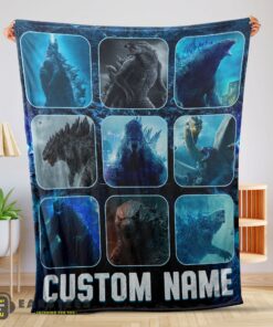 Good King Of The Monsters Godzilla Blanket Fleece Customized Blanket
