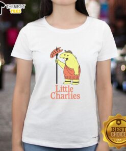 Good Little Charlies Ladies Tee in vibrant colors, showcasing a stylish and comfortable design for women.