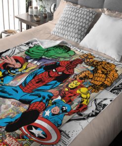 Good Marvel Comics Superhero Blanket Fleece Customized Blanket - Image 2
