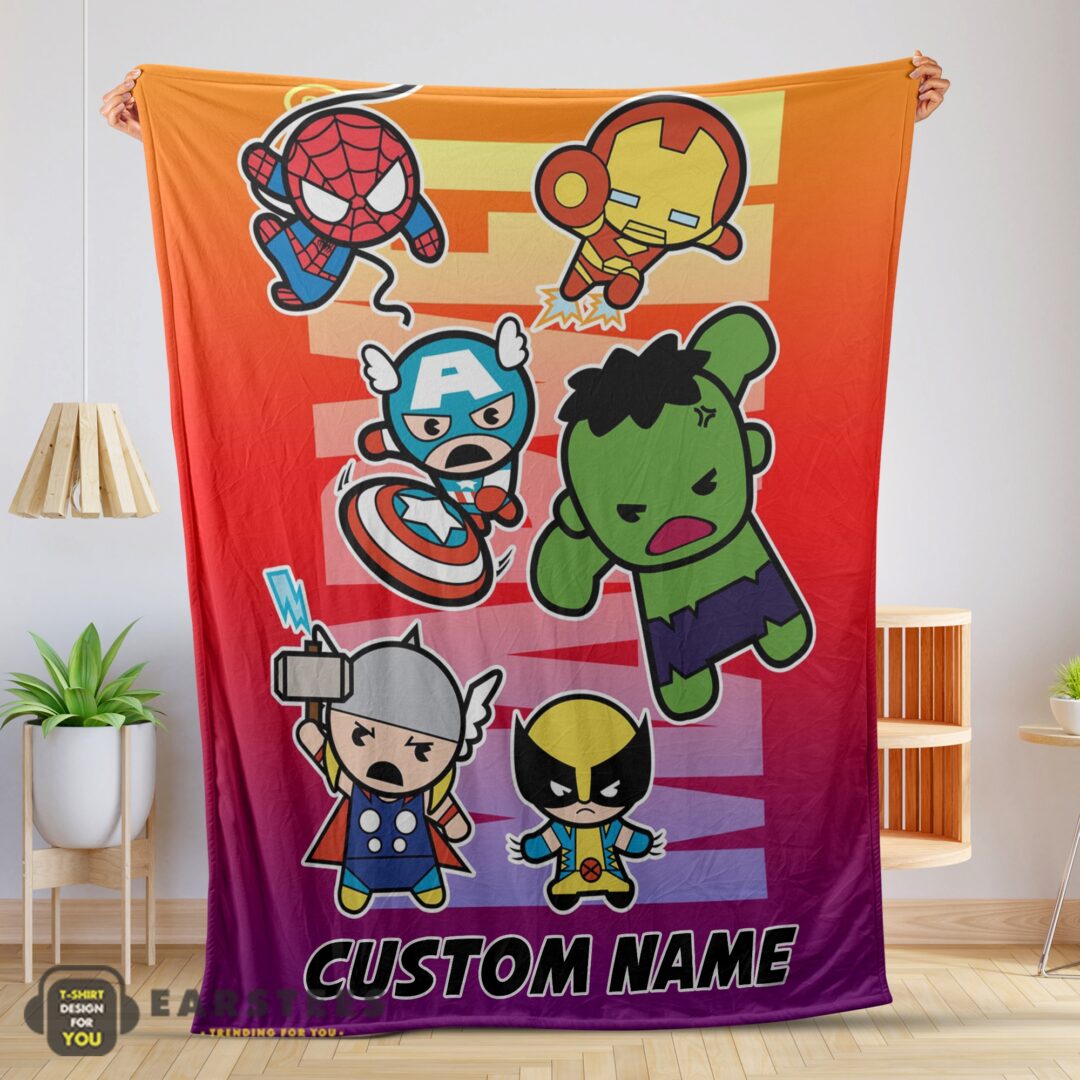 good-marvel-superhero-avengers-skull-friends-birthday-cute-blanket-fleece-customized-blanket-mk-01 Good Marvel SuperHero Avengers Skull Friends Birthday Cute Blanket Fleece Customized Blanket