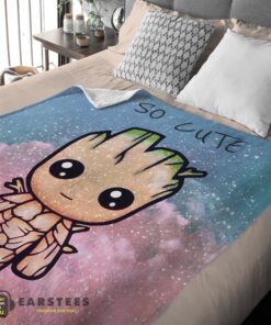 Good Marvel SuperHero Baby Groot and Friends Birthday Cute Blanket Fleece Customized Blanket - Image 2