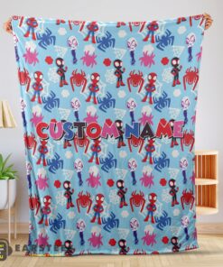 Good Marvel Superhero Spidey and His Amazing Friends Birthday Cute Blanket Fleece Customized Blanket