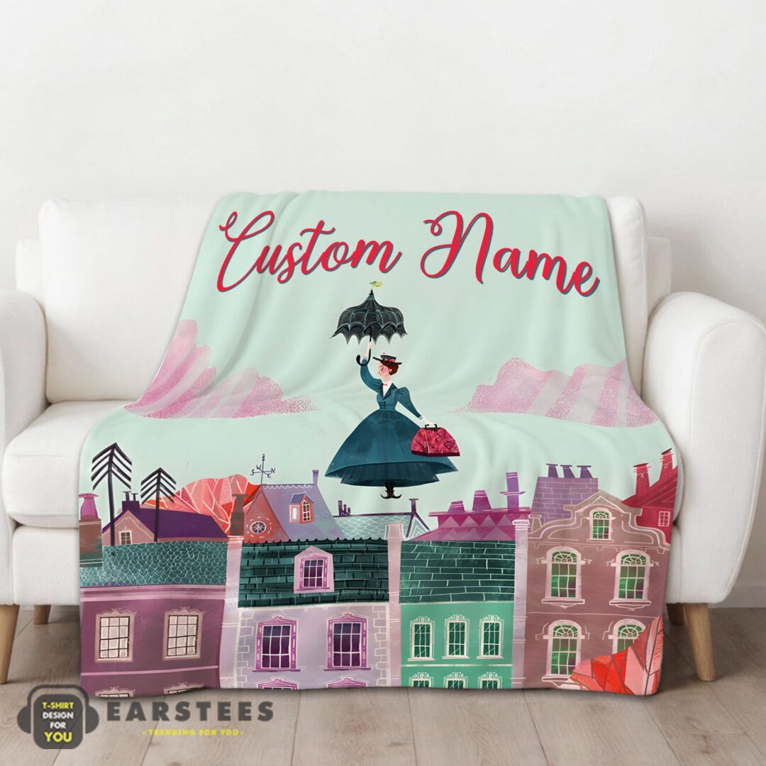 good-mary-poppins-film-classic-movie-blanket-fleece-customized-blanket-mk-01 Good Mary Poppins Film Classic Movie Blanket Fleece Customized Blanket - Image 2