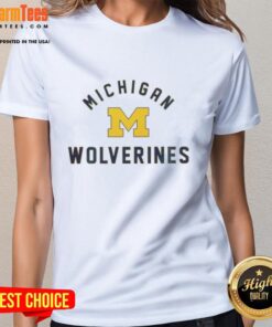 Good Michigan Wolverines ladies tee featuring vibrant team colors and stylish design, perfect for fans and game day.